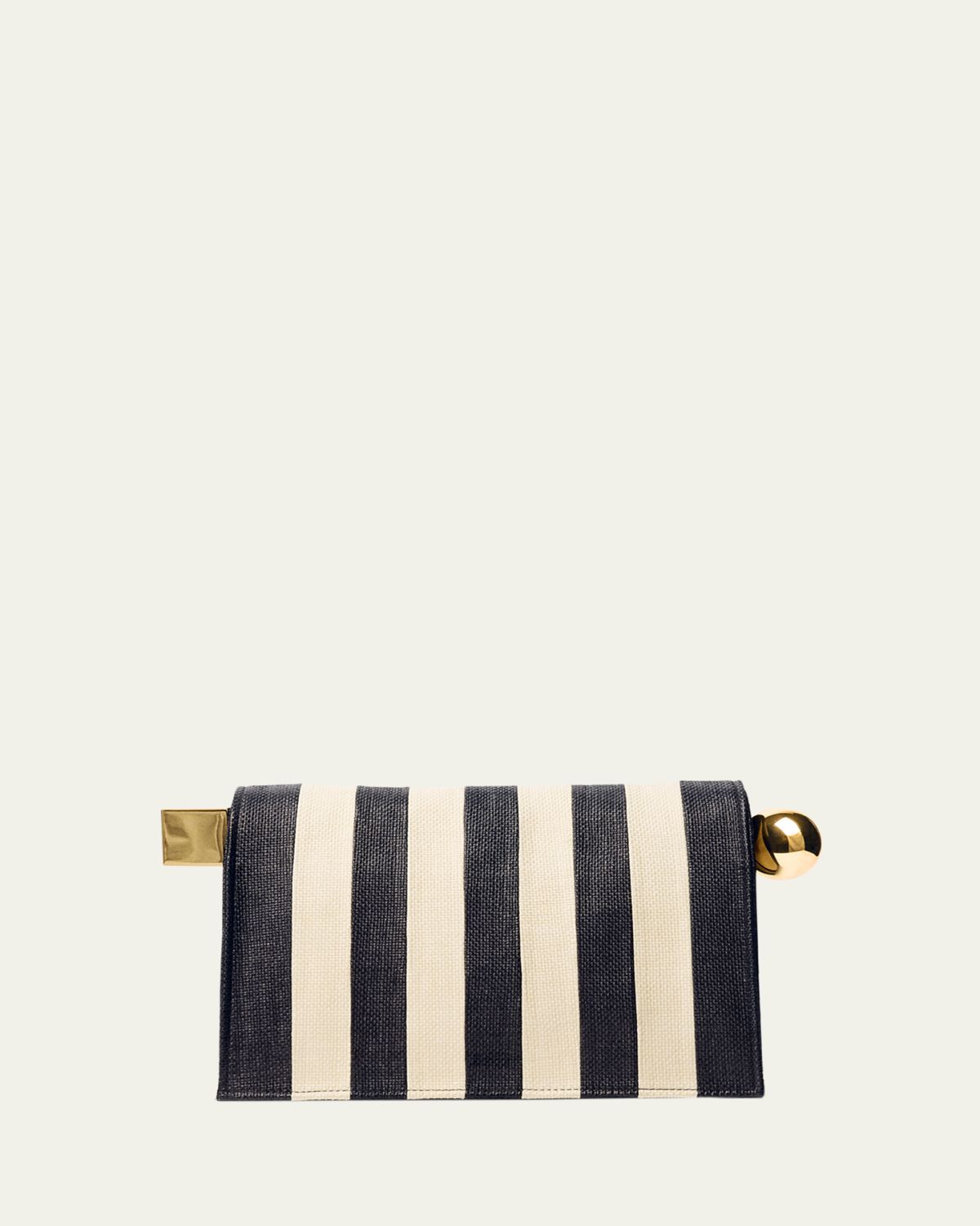 Jacquemus The Rond Carré Stripe Clutch