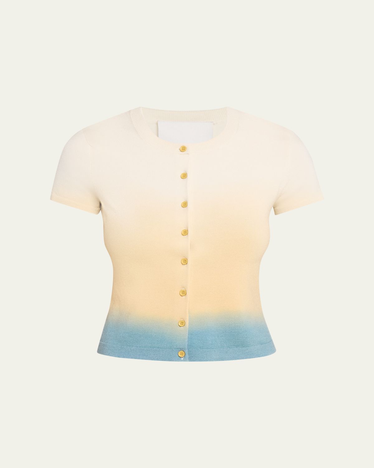 3.1 Phillip Lim Short-Sleeve Ombré Cardigan | Thumbnail 6