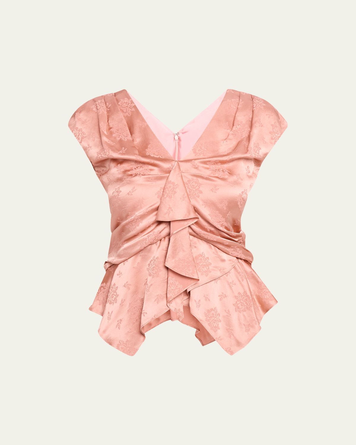 3.1 Phillip Lim Floral Silk Draped Top