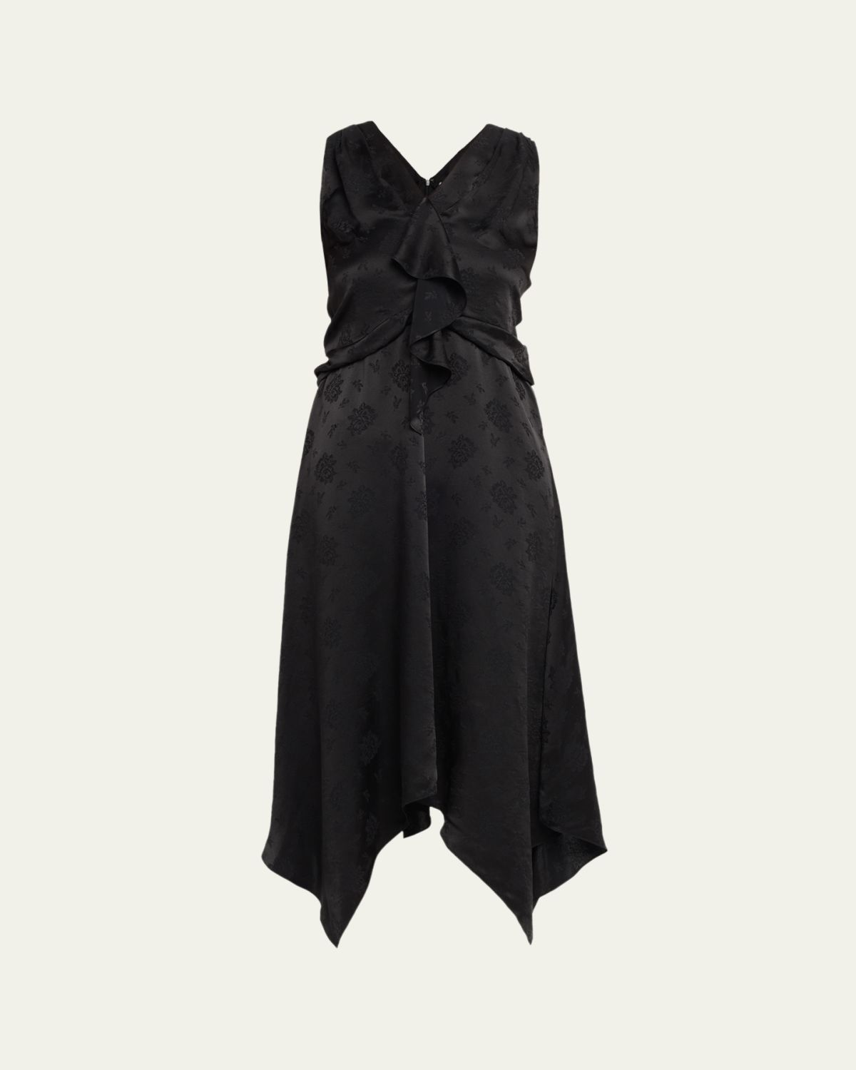 3.1 Phillip Lim Floral Silk Draped Midi Dress