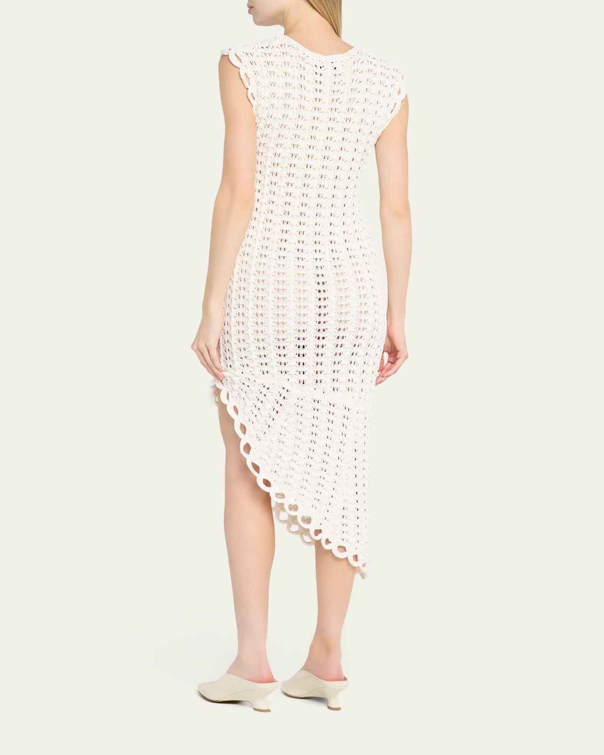 Loulou De Saison Malena Asymmetric Crochet Dress | Thumbnail 3