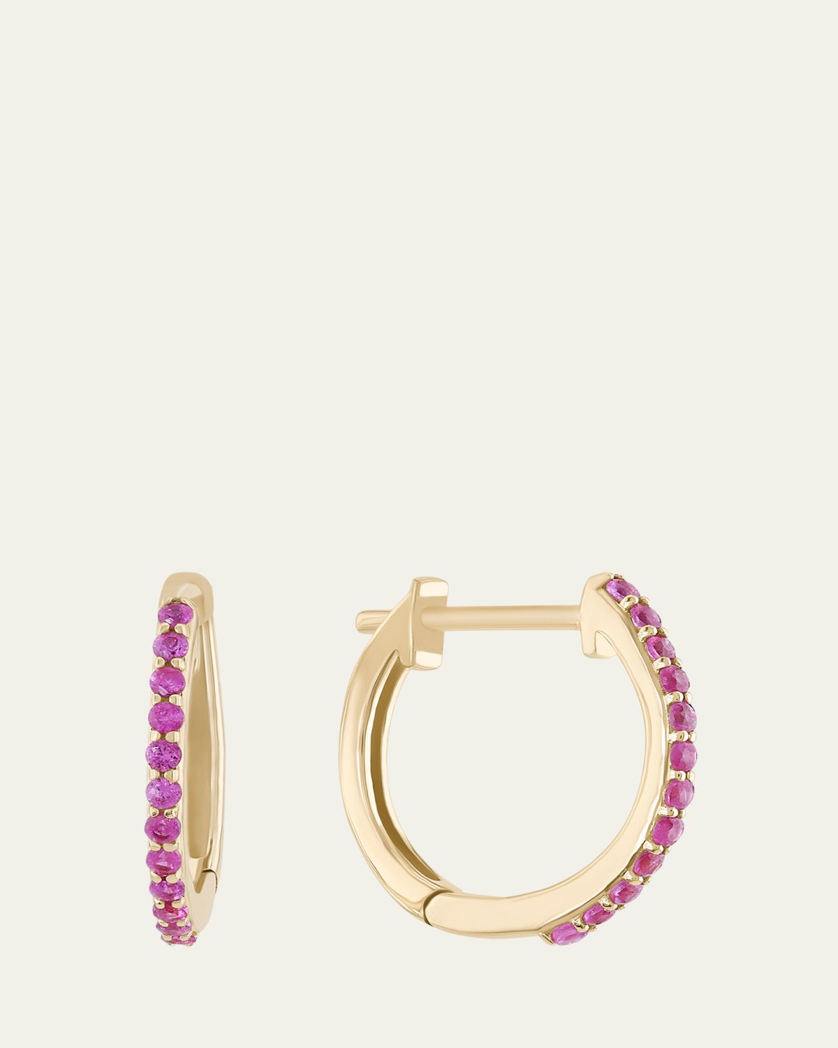 Lana Mini Pink Sapphire Huggie Earrings - Women's Jewelry And Watches