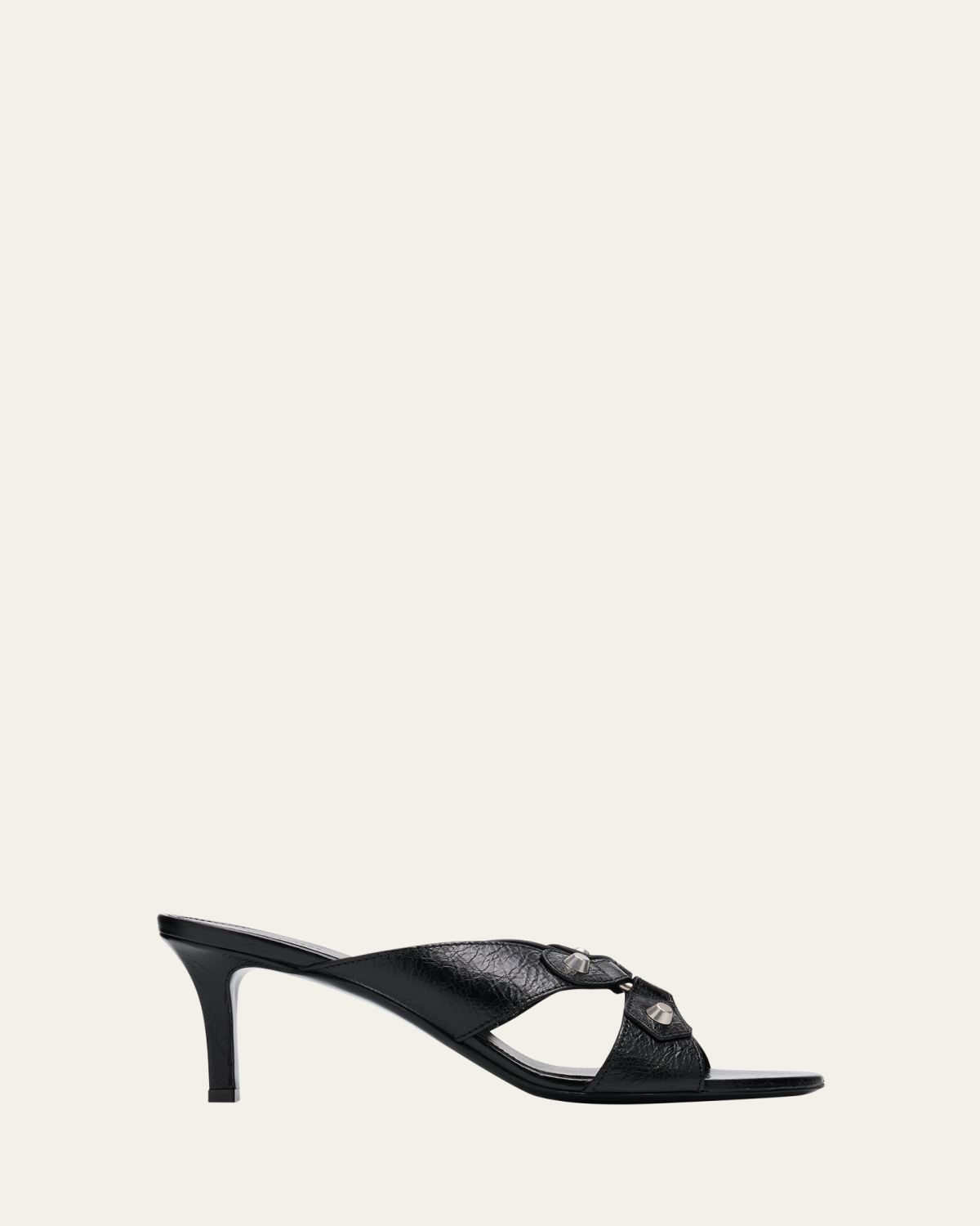 Balenciaga 70mm City Arena Leather Mule Sandals