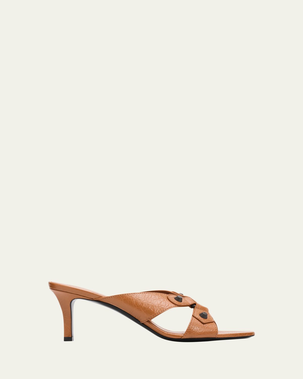 Balenciaga 70mm City Arena Leather Mule Sandals
