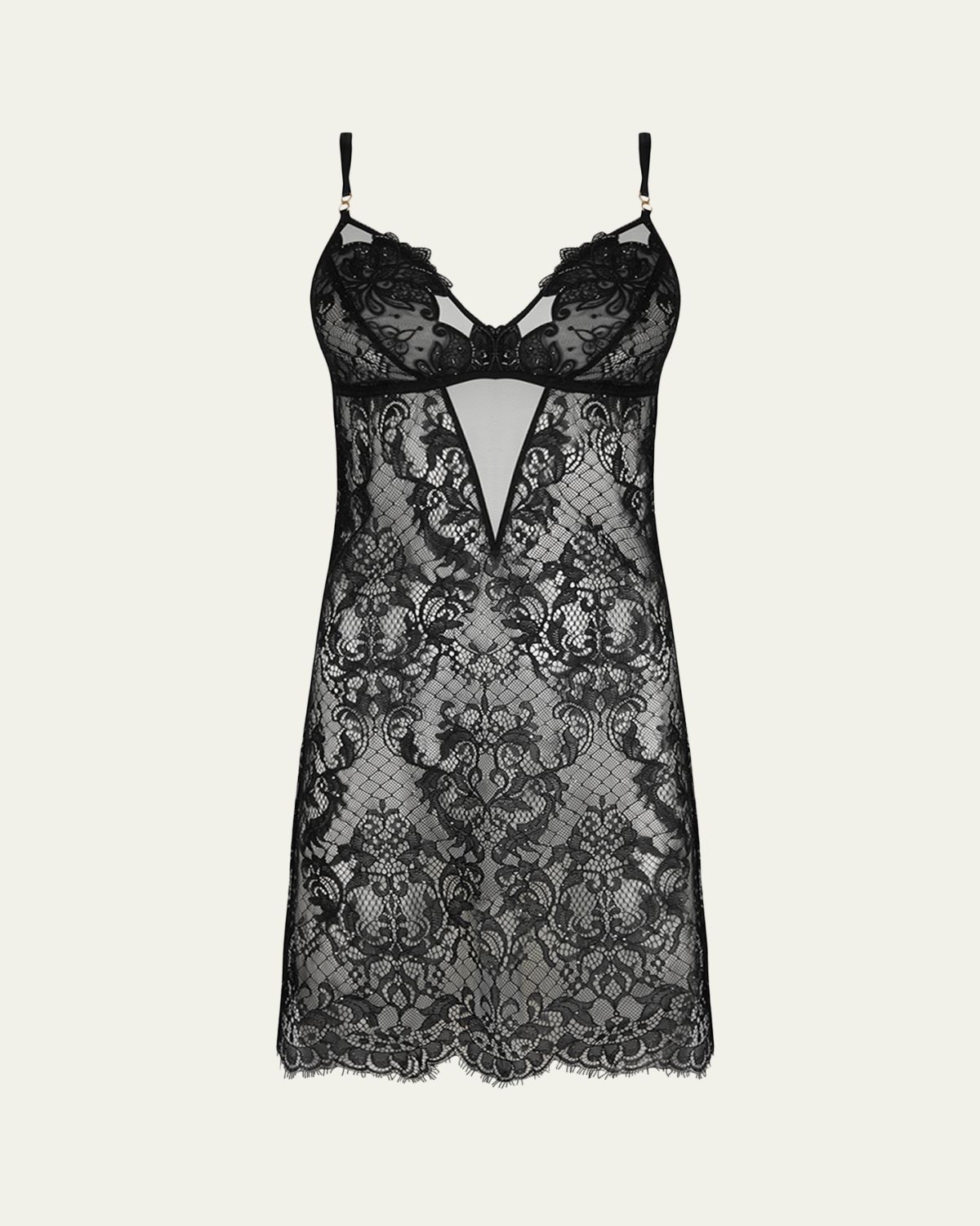 Lise Charmel Diva Glamour Scalloped Lace Baby Doll