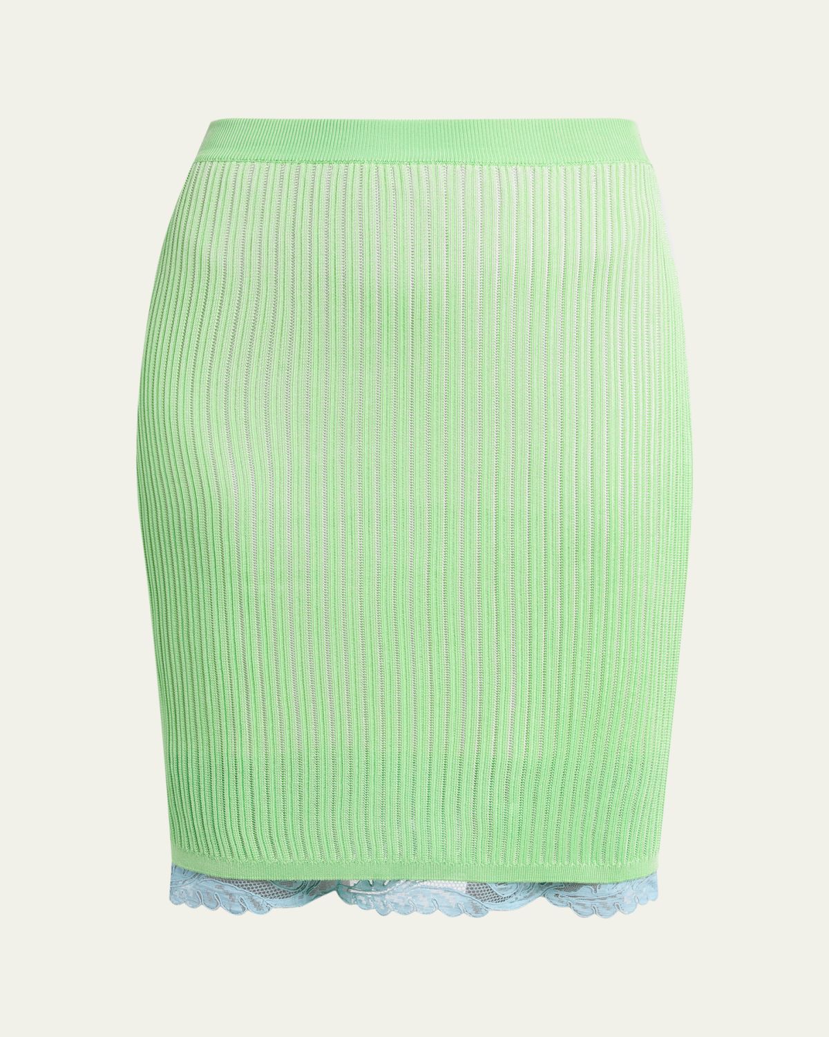 Versace Ribbed Lace Skirt | Thumbnail 6 Versace Ribbed Lace Skirt | Thumbnail 6