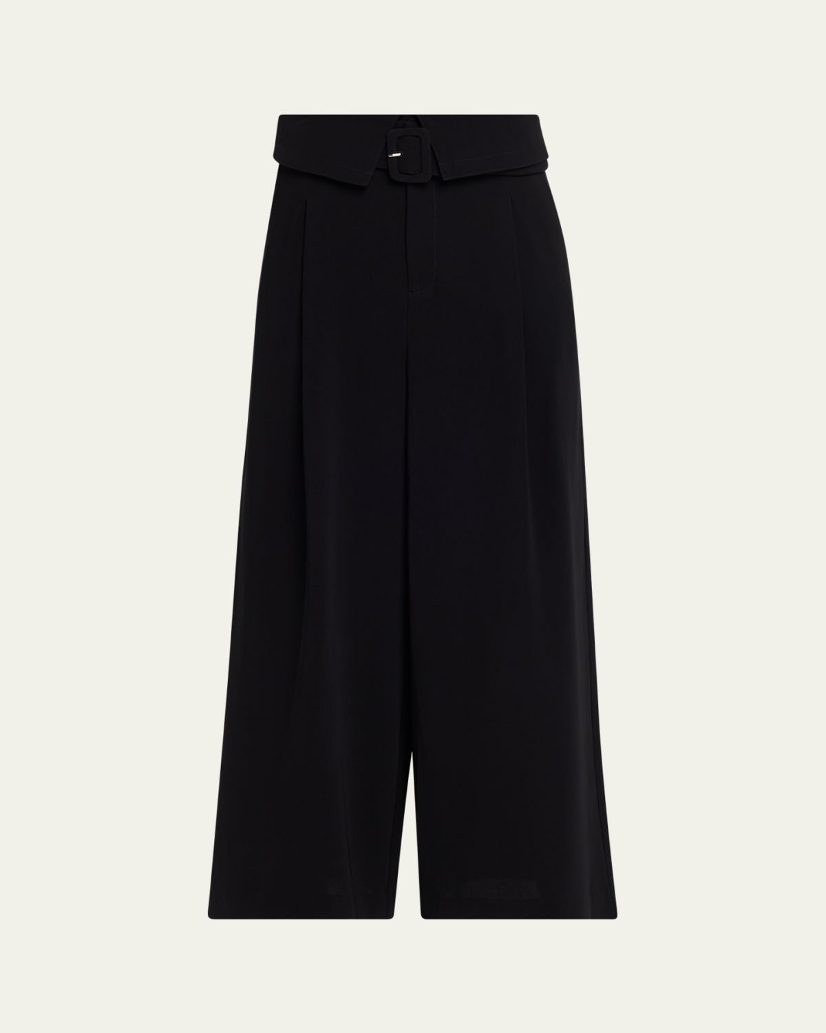 Cinq a Sept Lorena Belted Drapey Crepe Pants