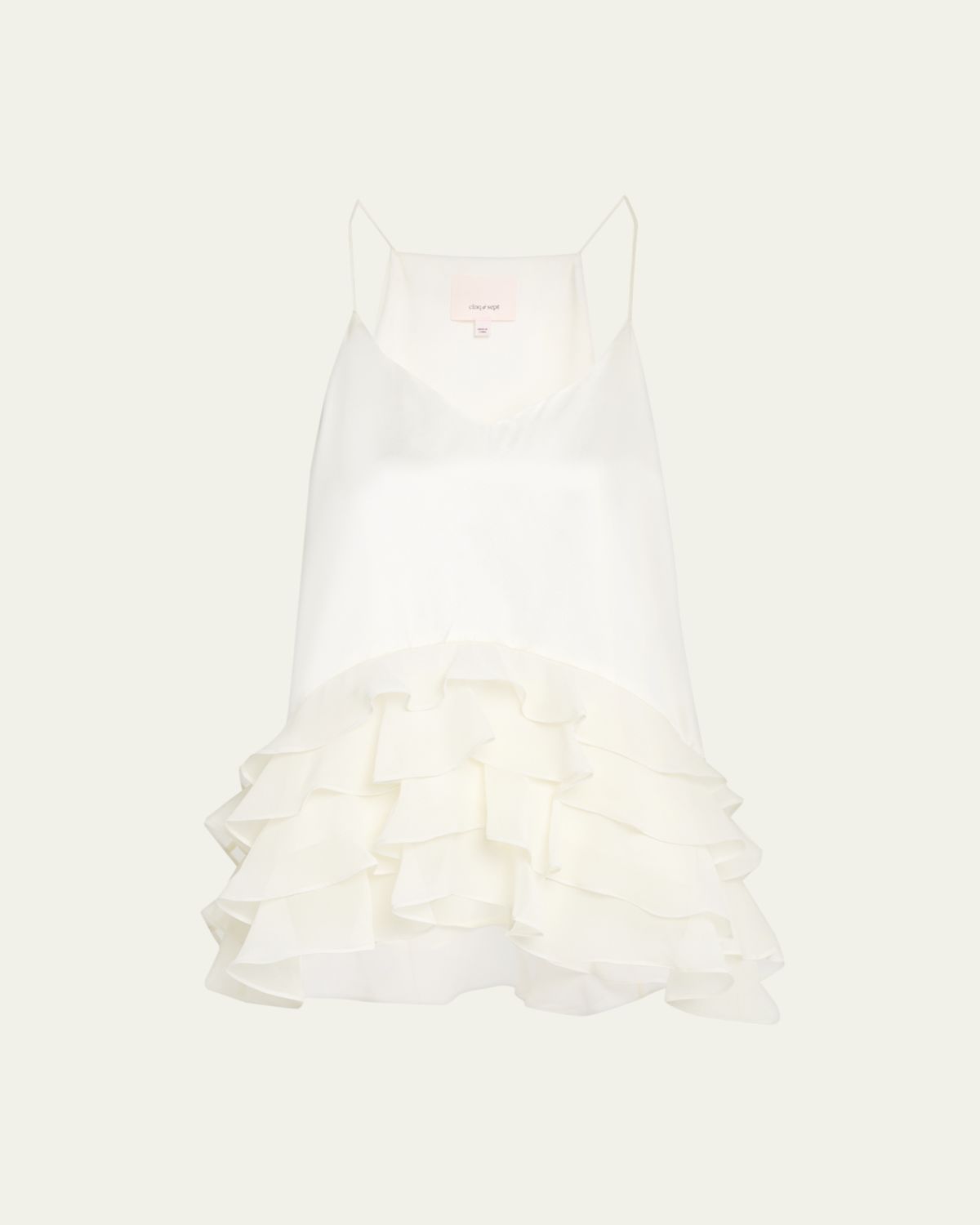 Cinq a Sept Cabrina Silk Ruffled Top | Thumbnail 6