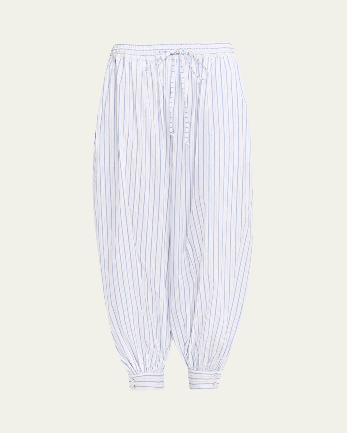Cinq a Sept Leo Striped Drawstring Balloon Pants