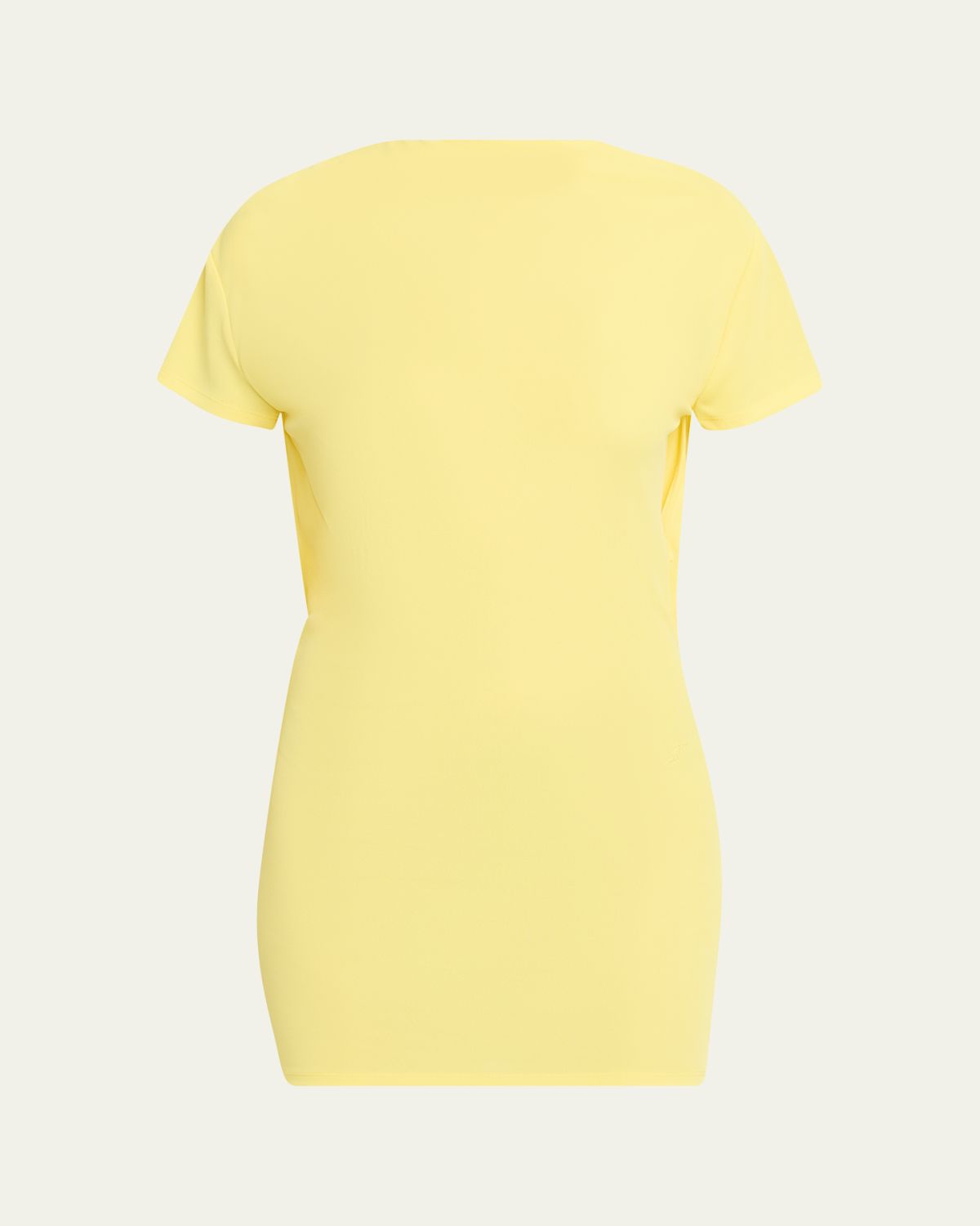 Jacquemus Mistral Cowl-Back Mini Dress