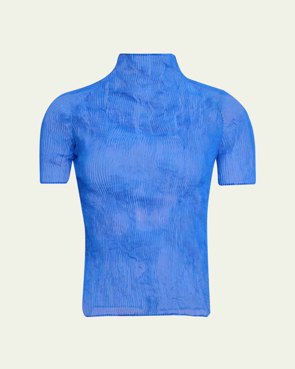 Issey Miyake Twisted Chiffon Plisse Mock-Neck Top | Thumbnail 6 Issey Miyake Twisted Chiffon Plisse Mock-Neck Top | Thumbnail 6