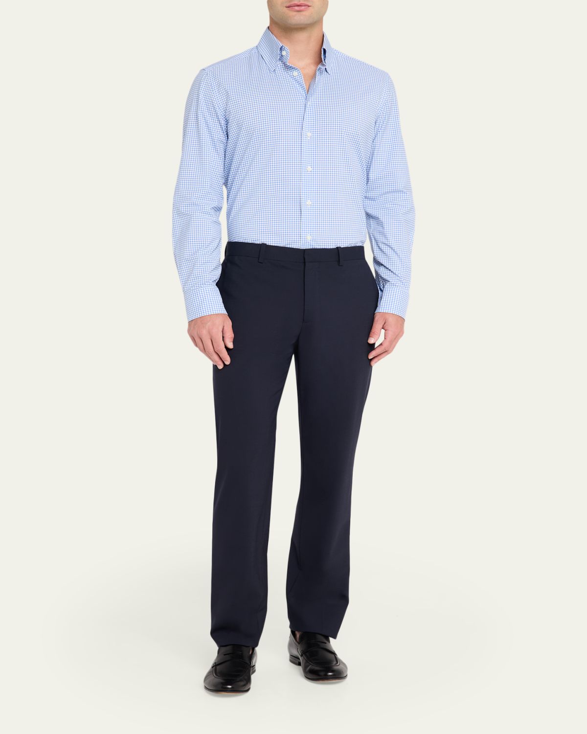 Bergdorf Goodman Men's Cotton Check Button-Down Shirt | Thumbnail 2 Bergdorf Goodman Men's Cotton Check Button-Down Shirt | Thumbnail 2