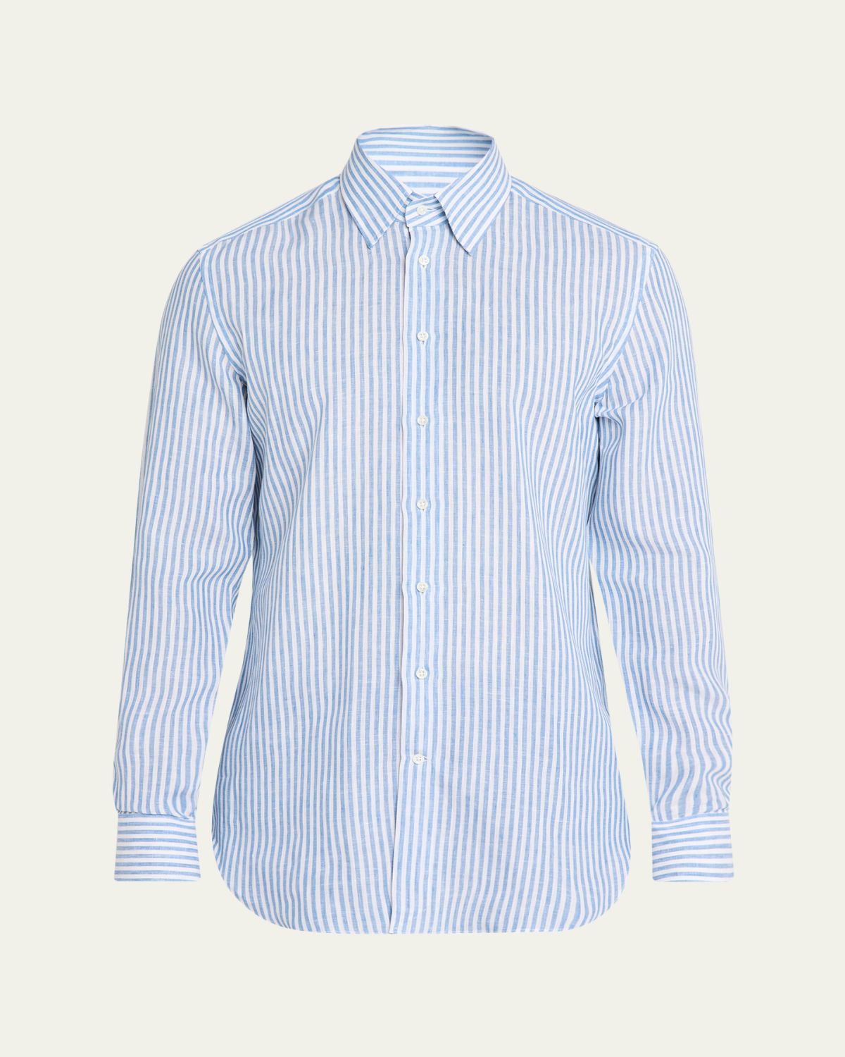 Bergdorf Goodman Men's Striped Cotton Button-Down Shirt