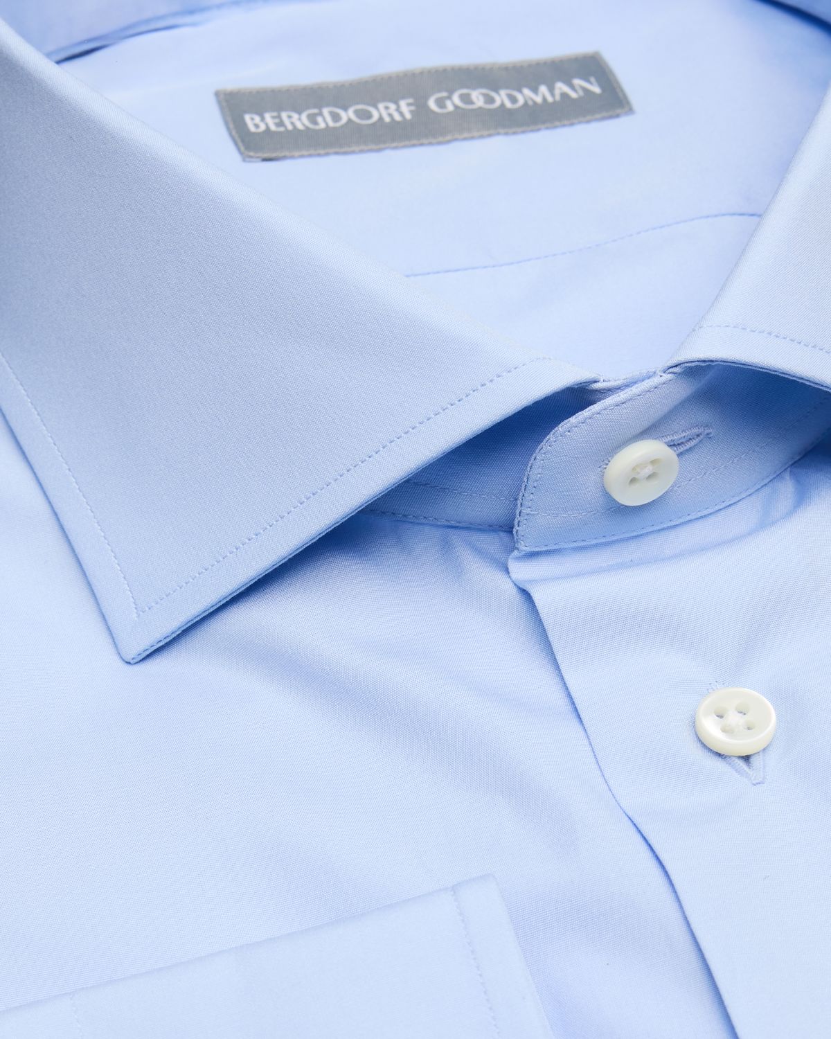 Bergdorf Goodman Men's Cotton Poplin Solid Dress Shirt | Thumbnail 2 Bergdorf Goodman Men's Cotton Poplin Solid Dress Shirt | Thumbnail 2