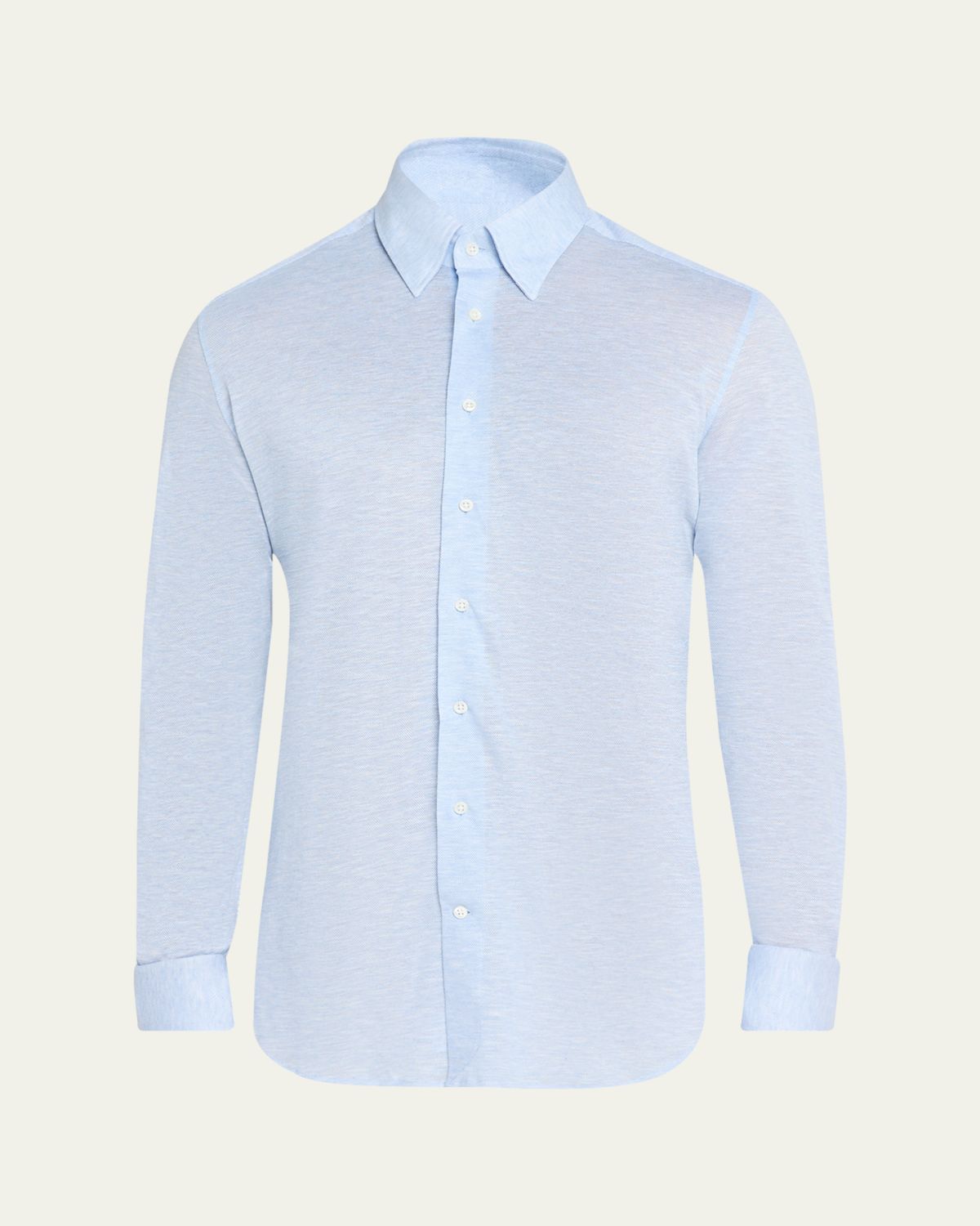 Bergdorf Goodman Men's Cotton Pique Jersey Dress Shirt - Women's Clothing
