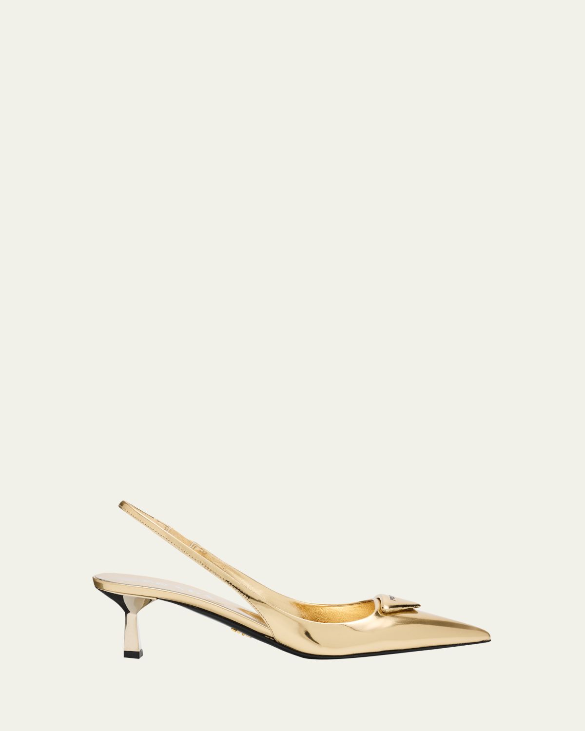 Prada 55mm Metallic Leather Slingback Pumps | Thumbnail 6 Prada 55mm Metallic Leather Slingback Pumps | Thumbnail 6