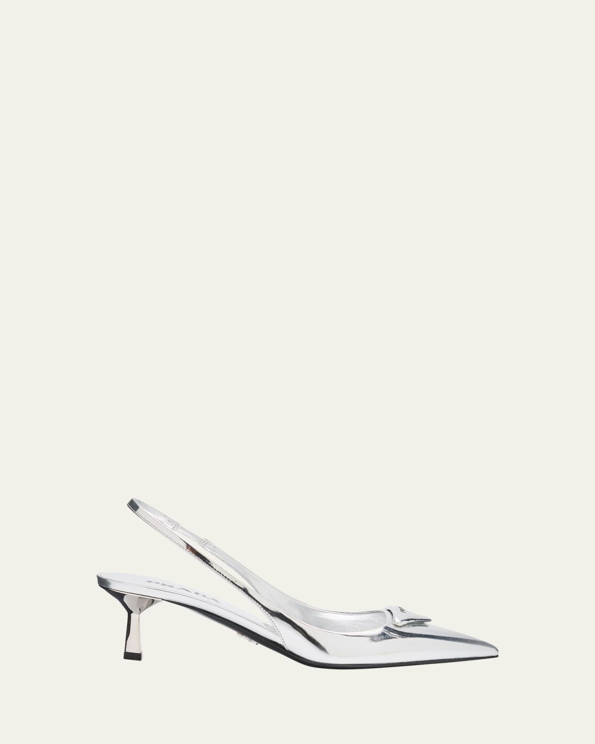 Prada 55mm Metallic Leather Slingback Pumps | Thumbnail 6 Prada 55mm Metallic Leather Slingback Pumps | Thumbnail 6