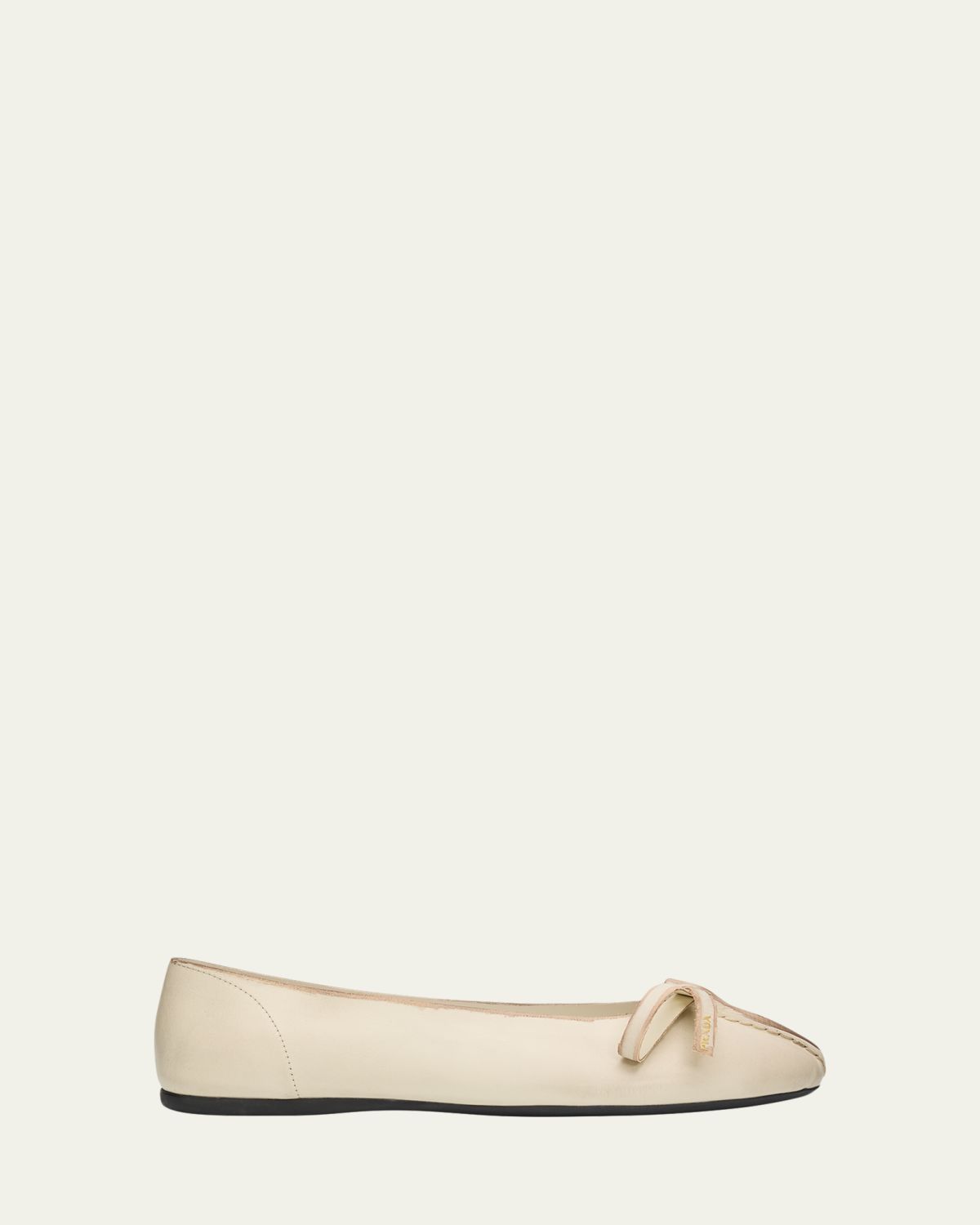 Prada Antiqued Leather Ballerina Flats | Thumbnail 11 Prada Antiqued Leather Ballerina Flats | Thumbnail 11