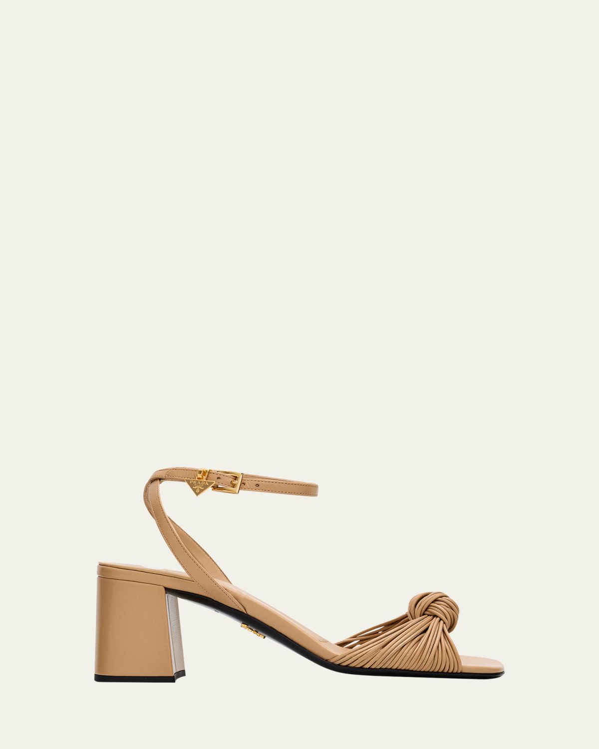 Prada 65mm Mignon Knotted Leather Sandals | Thumbnail 6 Prada 65mm Mignon Knotted Leather Sandals | Thumbnail 6