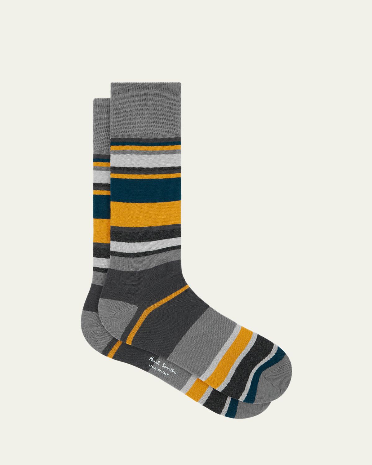 Paul Smith Men's Ozzy Multi-Stripe Crew Socks | Thumbnail 3 Paul Smith Men's Ozzy Multi-Stripe Crew Socks | Thumbnail 3