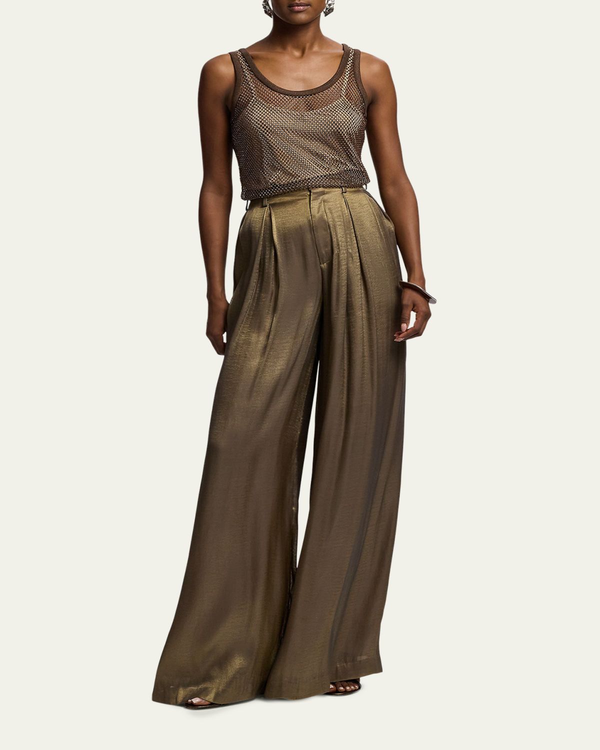 Ralph Lauren Collection Melony Embellished Mesh Tank Top | Thumbnail 2