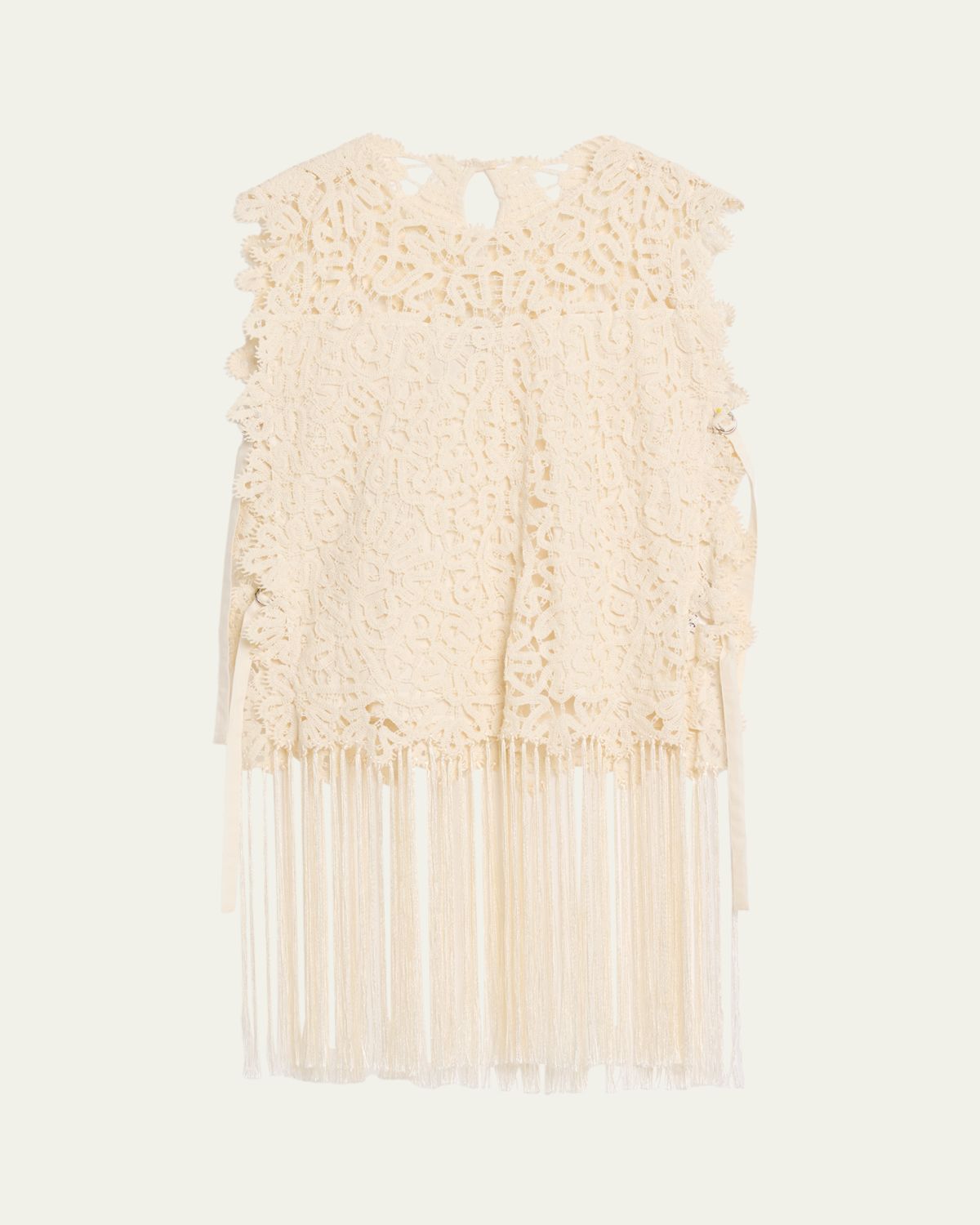 Sea Alina Embroidered Fringe Top