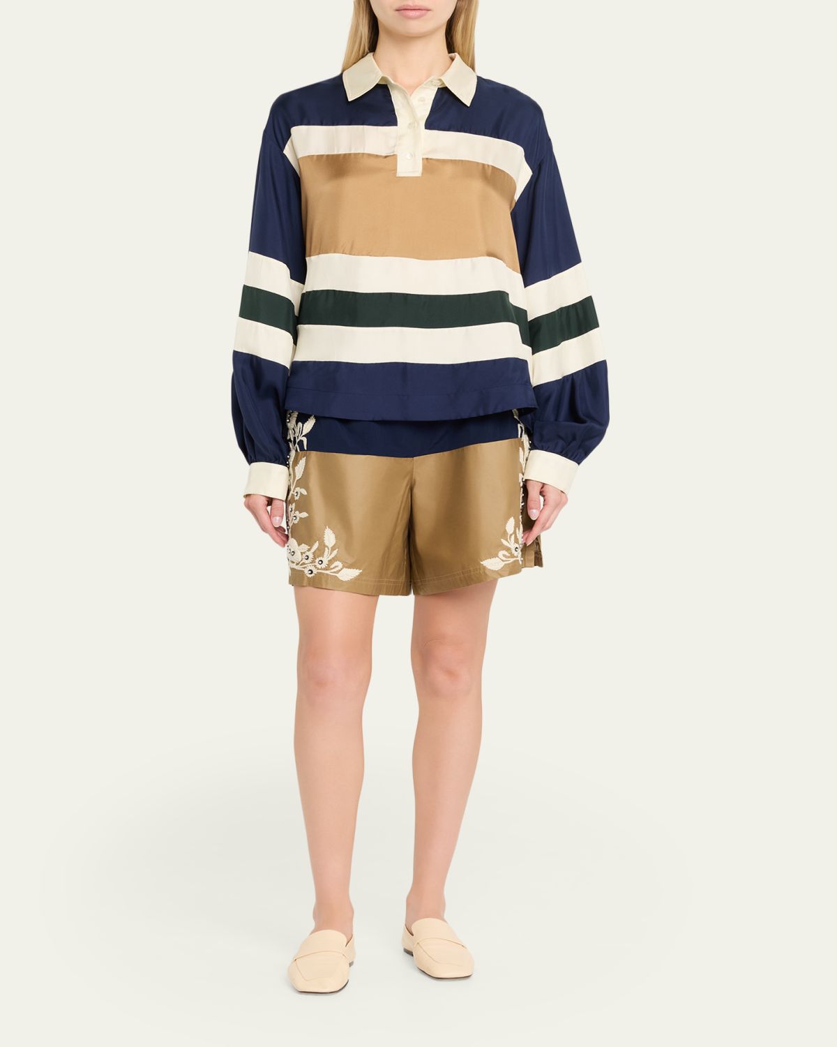 Sea Juliet Stripe Long-Sleeve Polo | Thumbnail 2 Sea Juliet Stripe Long-Sleeve Polo | Thumbnail 2
