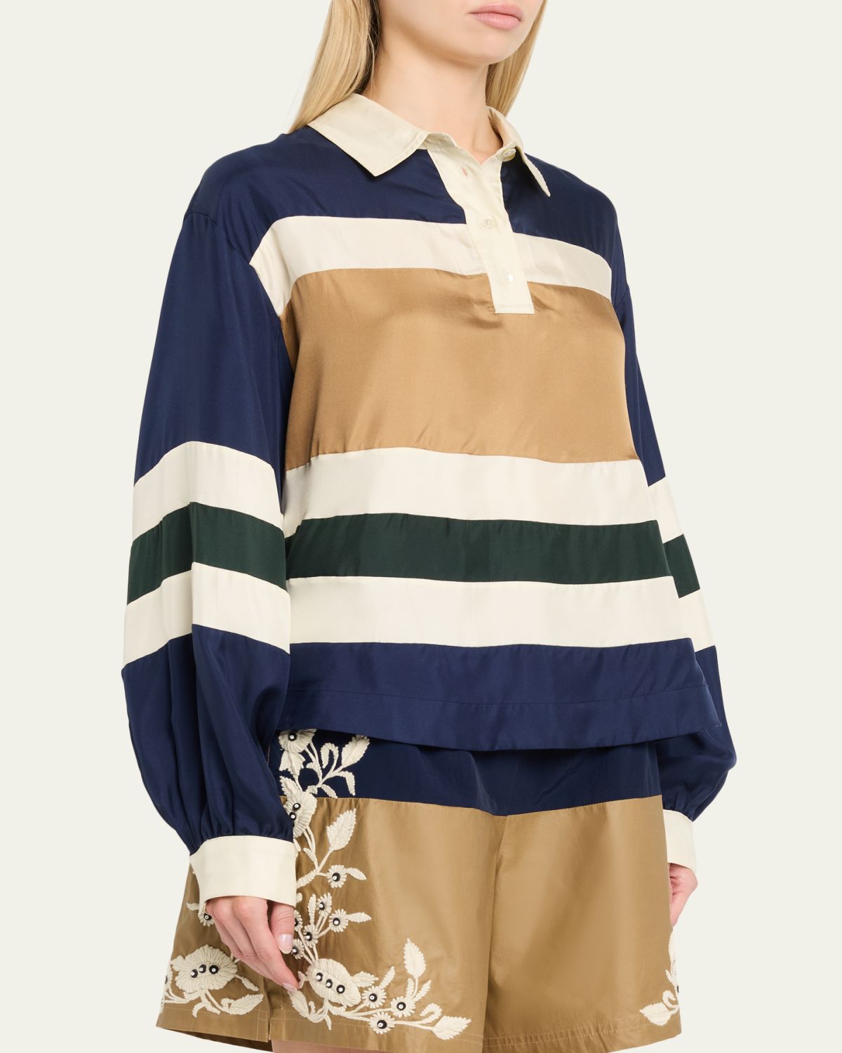 Sea Juliet Stripe Long-Sleeve Polo | Thumbnail 4 Sea Juliet Stripe Long-Sleeve Polo | Thumbnail 4