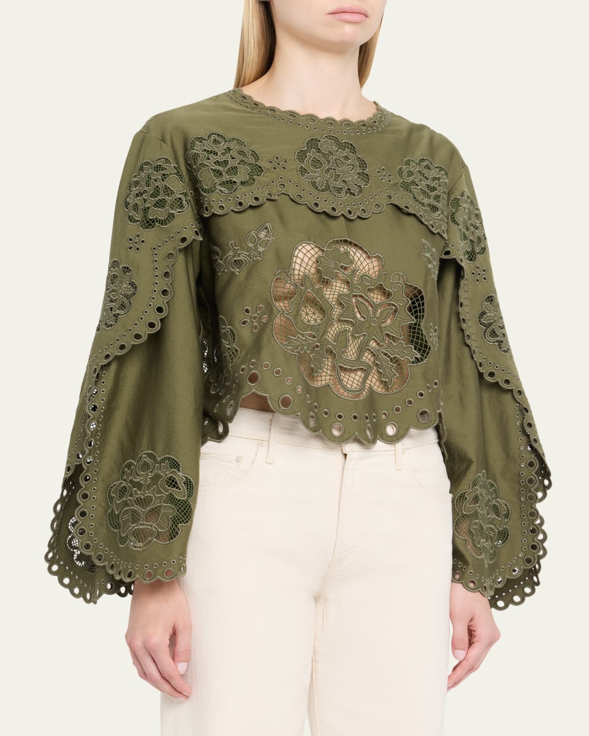 Sea Gardener Embroidered Blouse | Thumbnail 4