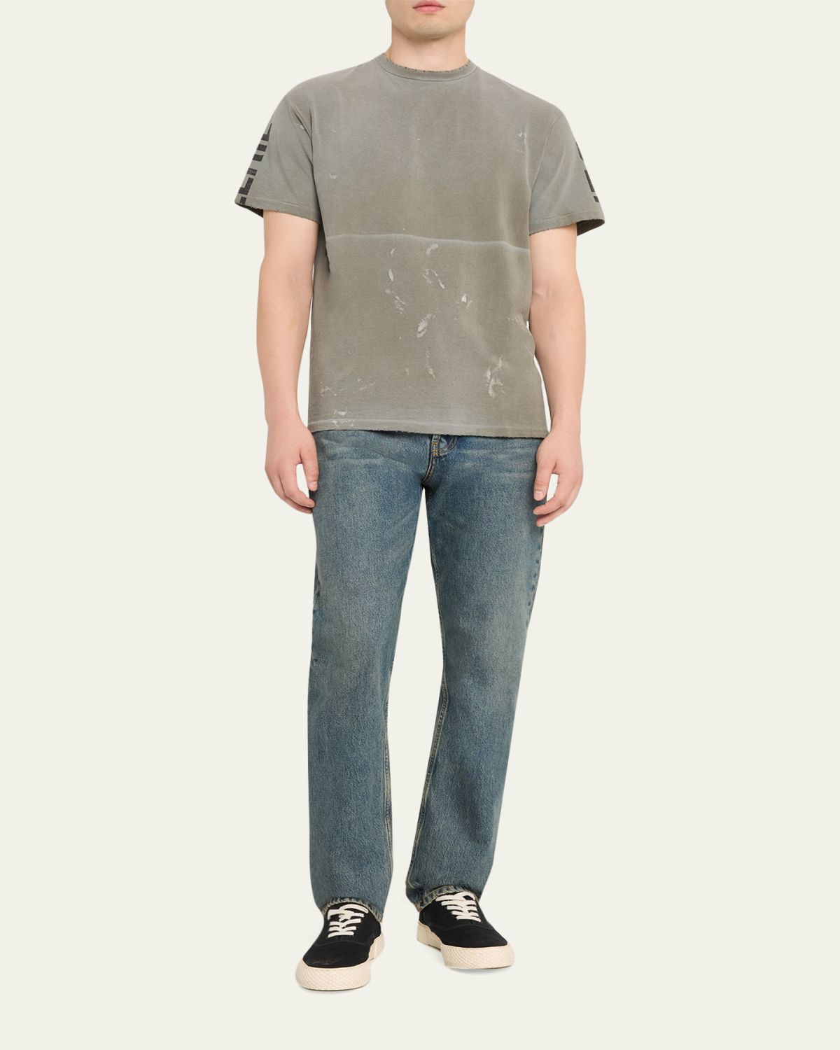 GALLERY DEPARTMENT Men's Painted French Collector Logo Jersey T-Shirt | Thumbnail 2 GALLERY DEPARTMENT Men's Painted French Collector Logo Jersey T-Shirt | Thumbnail 2