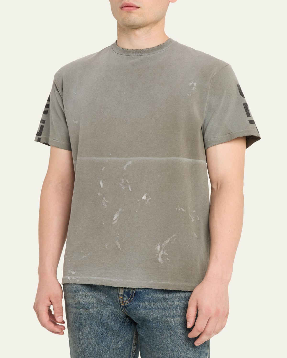 GALLERY DEPARTMENT Men's Painted French Collector Logo Jersey T-Shirt | Thumbnail 4 GALLERY DEPARTMENT Men's Painted French Collector Logo Jersey T-Shirt | Thumbnail 4