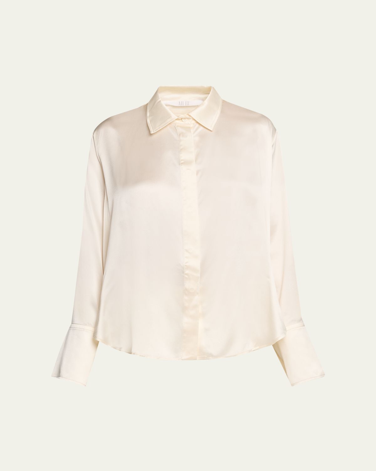 All Three Zoraya Silk Button-Front Shirt | Thumbnail 6 All Three Zoraya Silk Button-Front Shirt | Thumbnail 6