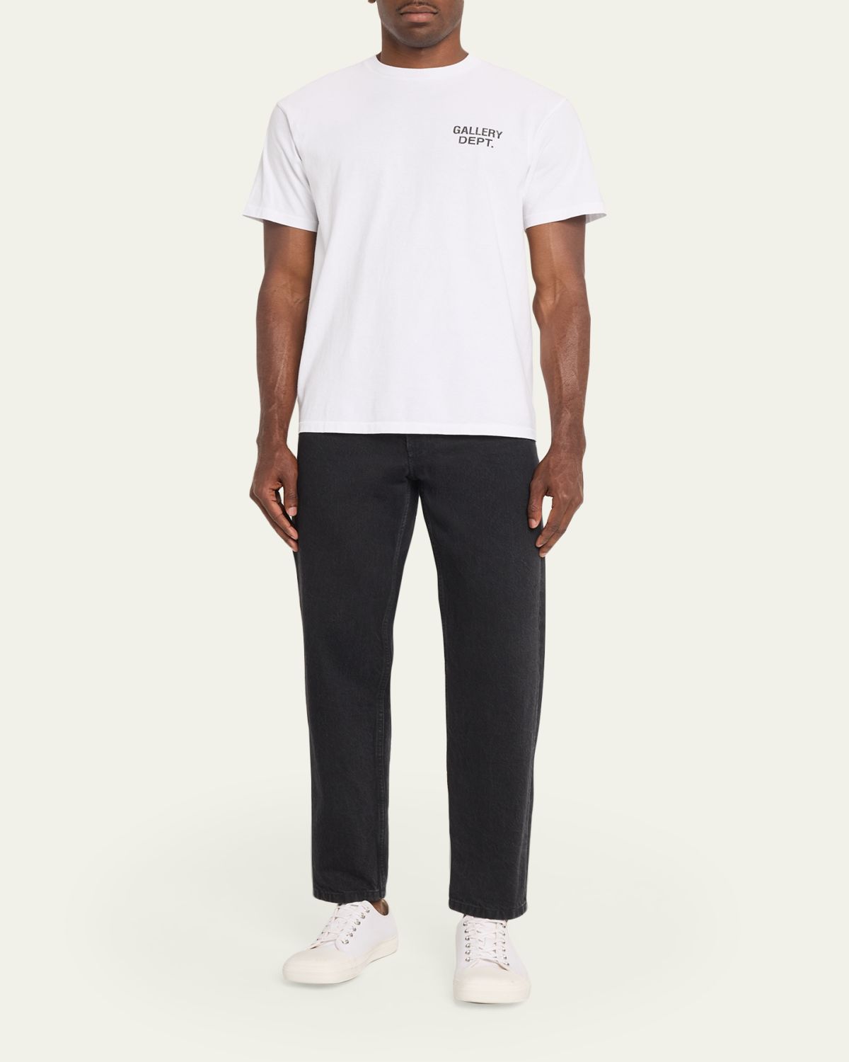 GALLERY DEPARTMENT Men's Cotton Jersey Logo-Back Crewneck T-Shirt | Thumbnail 2 GALLERY DEPARTMENT Men's Cotton Jersey Logo-Back Crewneck T-Shirt | Thumbnail 2
