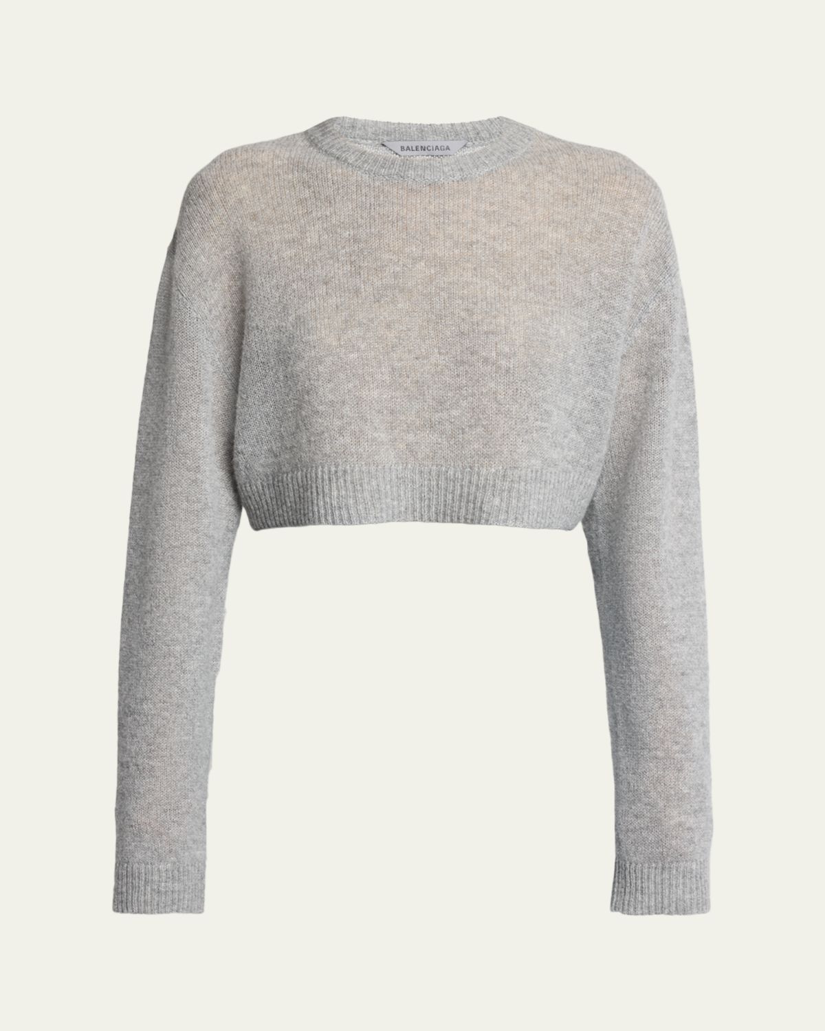 Balenciaga Cashmere Open-Knit Crop Sweater | Thumbnail 11 Balenciaga Cashmere Open-Knit Crop Sweater | Thumbnail 11