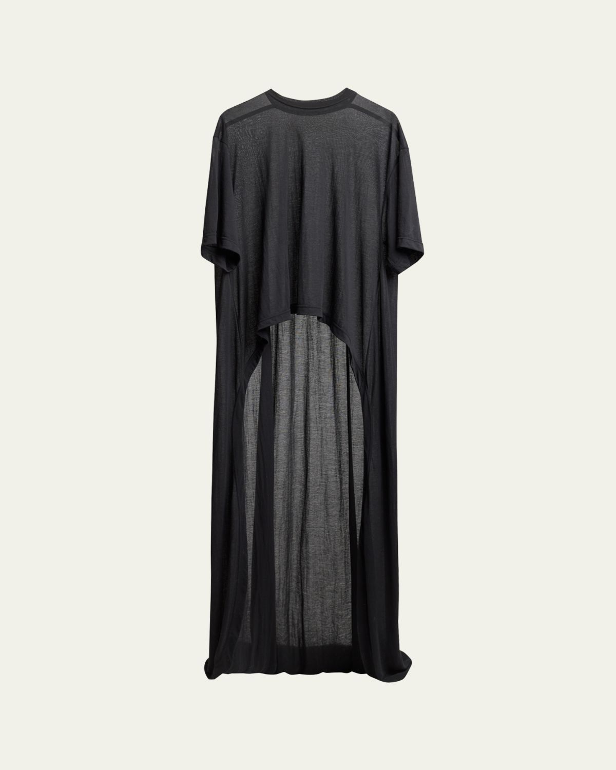 Balenciaga Transparent Jersey Short-Sleeve Train T-Shirt | Thumbnail 6 Balenciaga Transparent Jersey Short-Sleeve Train T-Shirt | Thumbnail 6