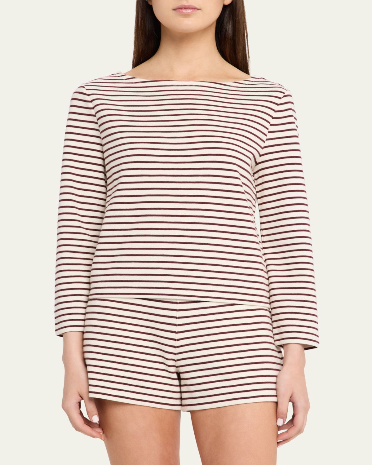 Veronica Beard Hovey Striped Knit Top | Thumbnail 4
