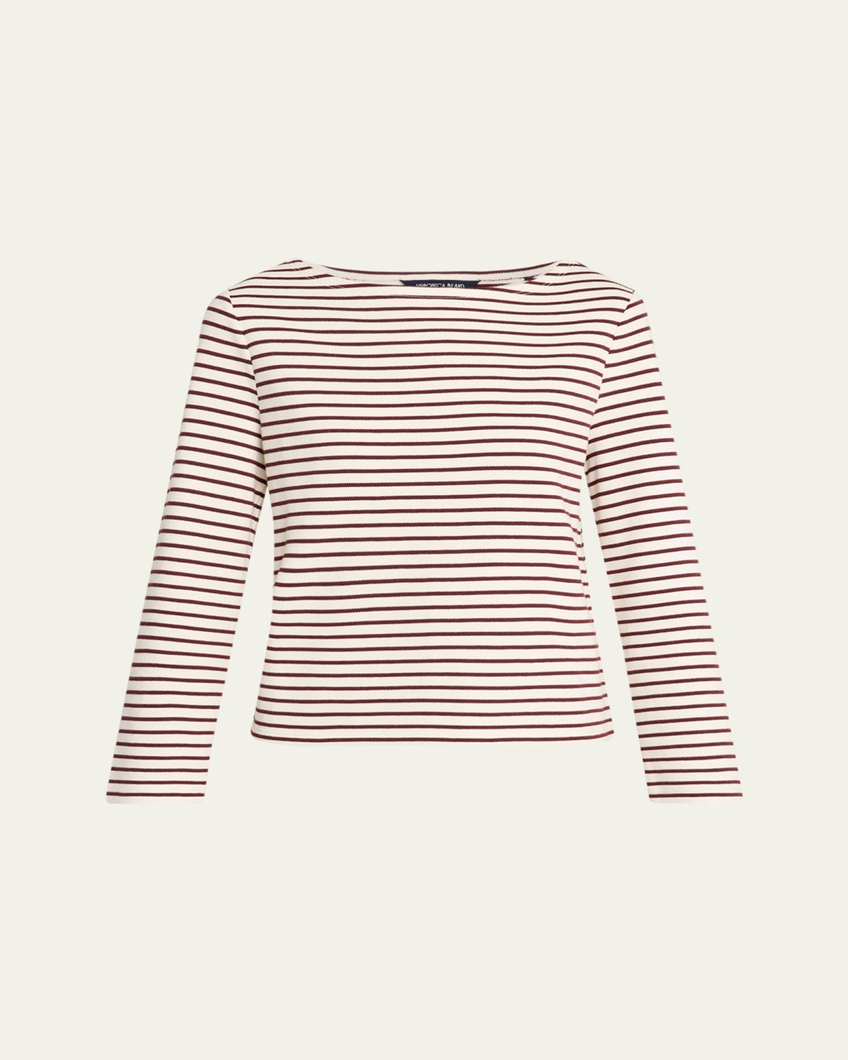 Veronica Beard Hovey Striped Knit Top
