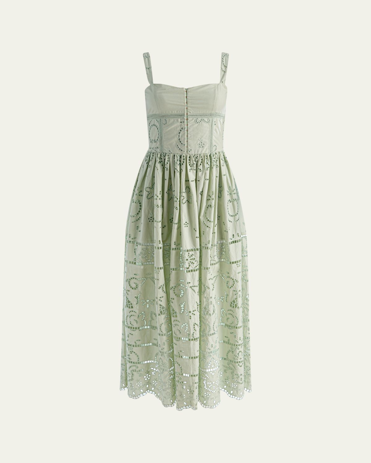 ALICE + OLIVIA Anya Embroidered Maxi Dress