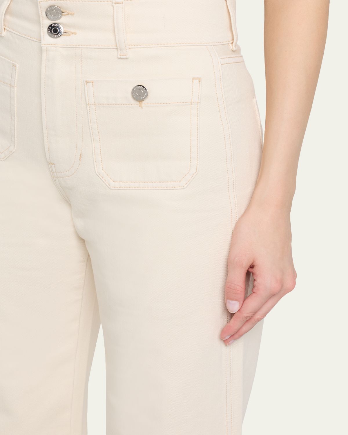 Veronica Beard Taylor High-Rise Wide-Leg Jeans | Thumbnail 5