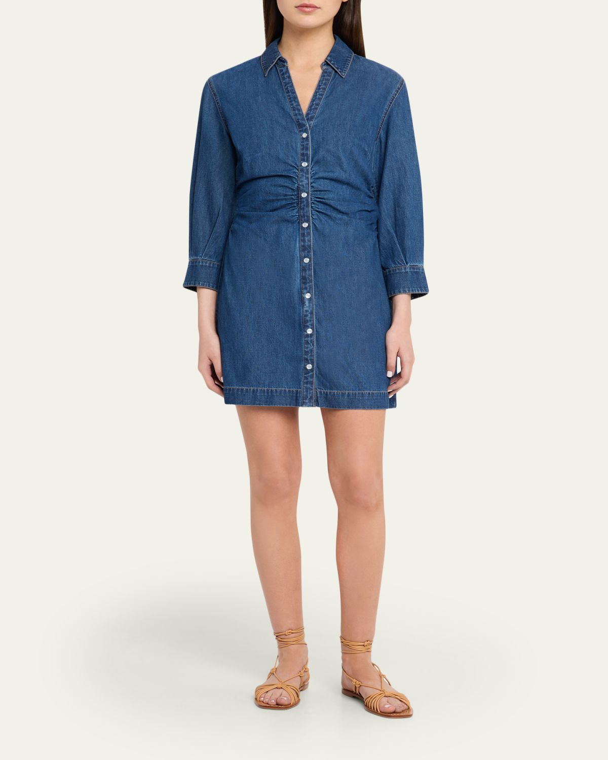 Veronica Beard Maura Denim Mini Dress | Thumbnail 2 Veronica Beard Maura Denim Mini Dress | Thumbnail 2