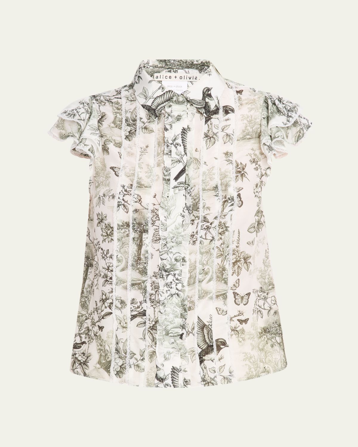 ALICE + OLIVIA Daybreak Minda Ruffle Blouse | Thumbnail 8 ALICE + OLIVIA Daybreak Minda Ruffle Blouse | Thumbnail 8