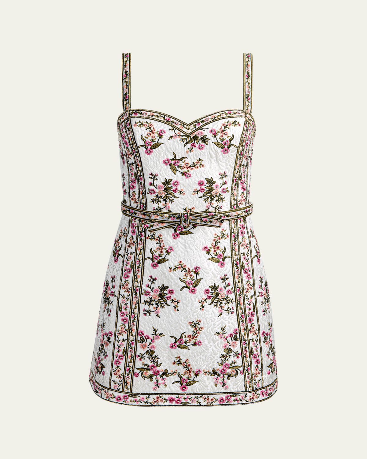 ALICE + OLIVIA Katia Embroidered Jacquard Mini Dress | Thumbnail 8 ALICE + OLIVIA Katia Embroidered Jacquard Mini Dress | Thumbnail 8