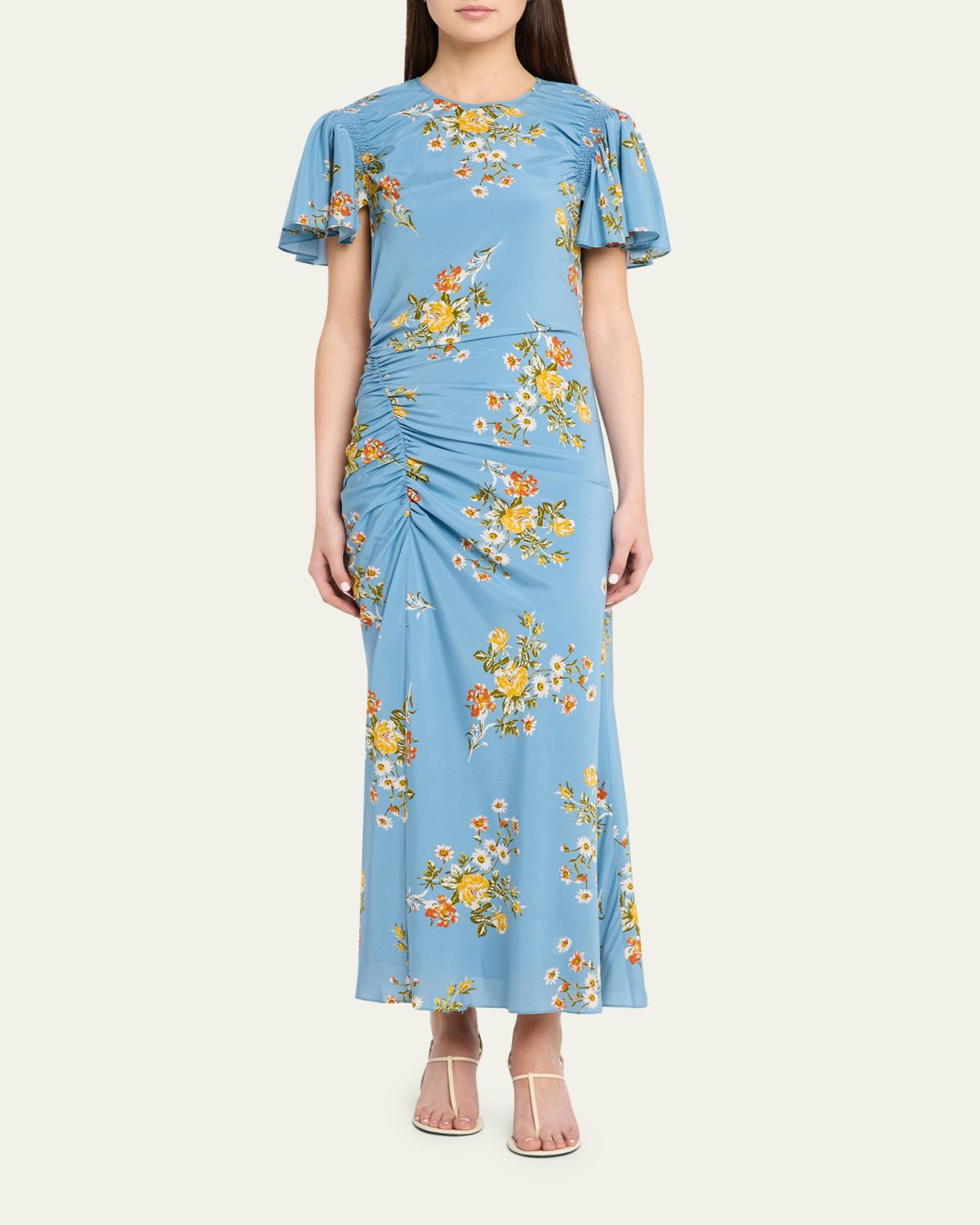 Veronica Beard Huntleigh Floral Midi Dress | Thumbnail 2