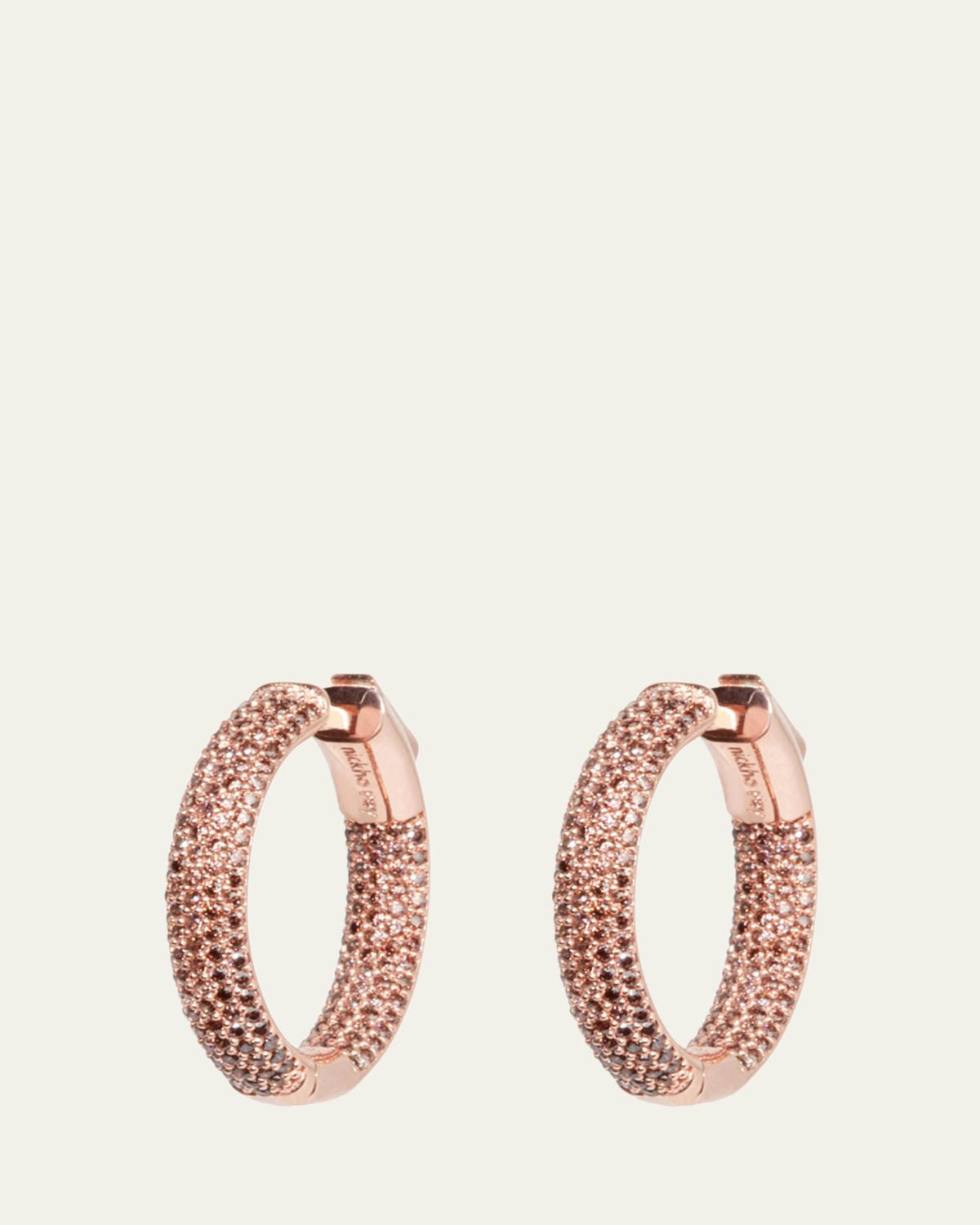 Nickho Rey Mini Tire Hoop Earrings, Rose Gold