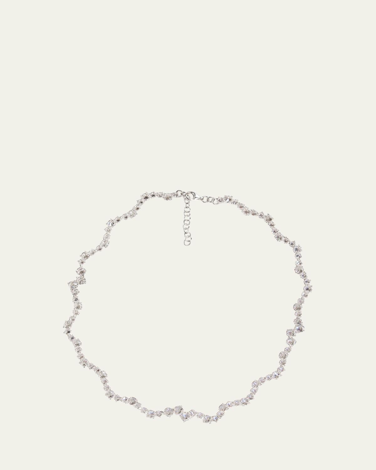 Nickho Rey Ziggy Tennis Necklace, White