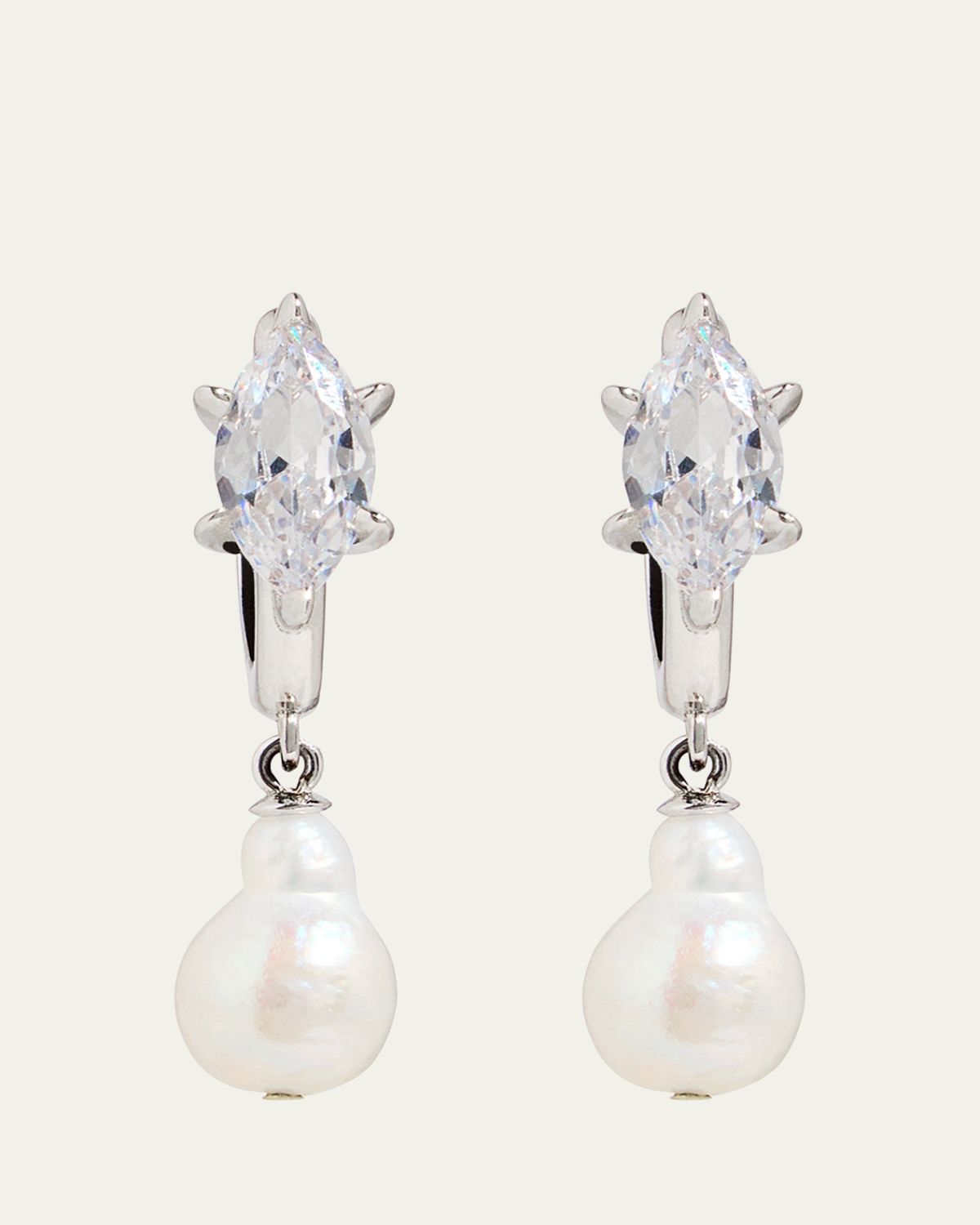 Nickho Rey Parisian Pearl Earrings, White
