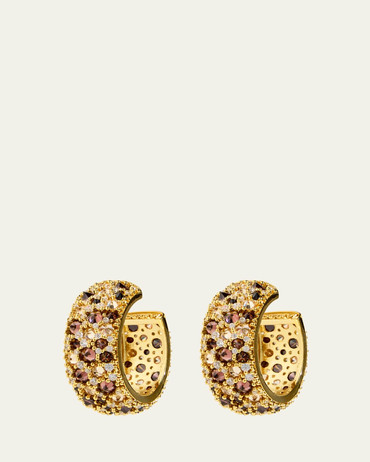 Nickho Rey Leary Hoop Earrings, Leopard
