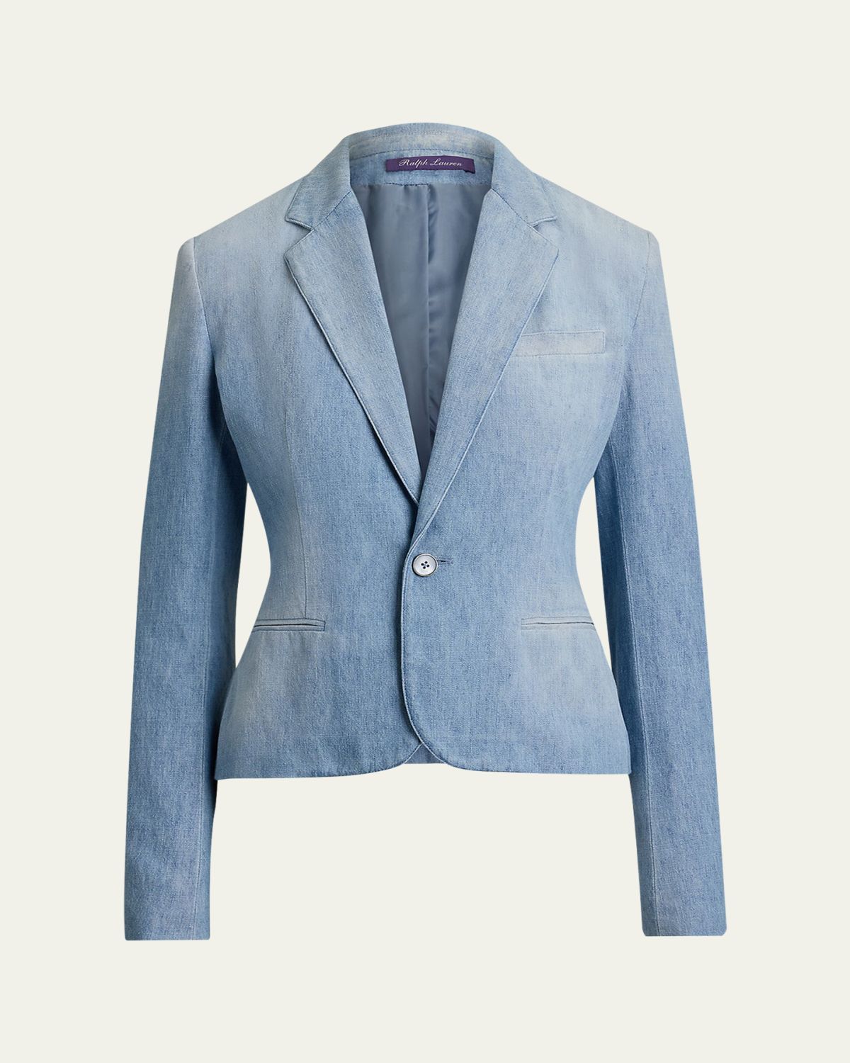Ralph Lauren Collection Cotton Denim Single-Breasted Jacket - Women's Clothing