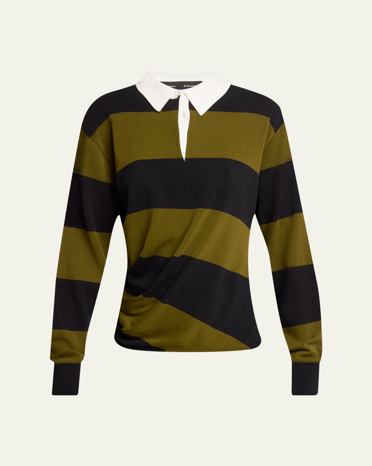 Proenza Schouler Corinna Collared Long-Sleeve Top