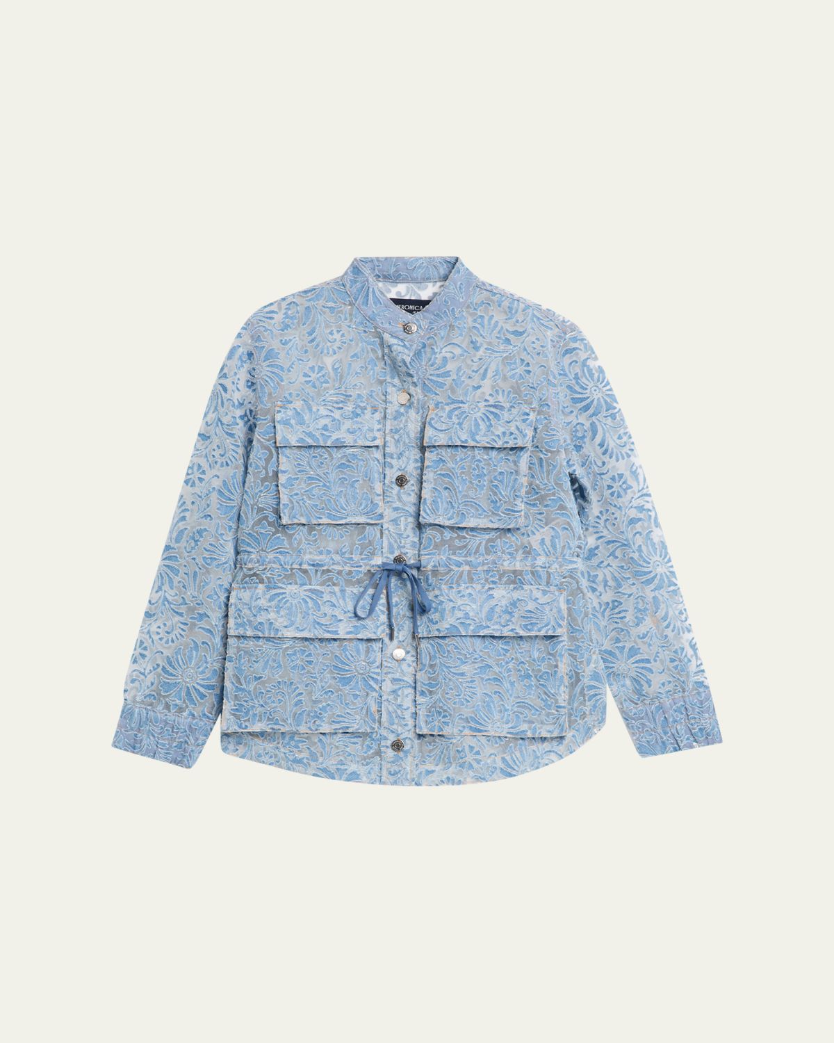 Veronica Beard Lane Sheer Floral Denim Jacket | Thumbnail 6 Veronica Beard Lane Sheer Floral Denim Jacket | Thumbnail 6